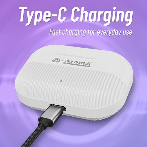 Image of AROMA TWS20 Sonic V5.4 Upto 60Hr Playtime* ENC Dual Paring Fast Charging, Heavy Bass Bluetooth