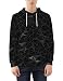 TUONROAD Sweatshirt Hombre Gracioso Geométrico 3D Impreso Negro Hoodie Mujer Ligero Gym...