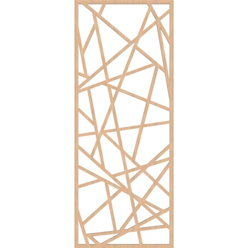 Image of Conway Decorative Pierced Fretwork Wood Wall Panels, 17 3 /8 inchW x 44 3 /8 inchH x 3 /8 inchT, Hickory