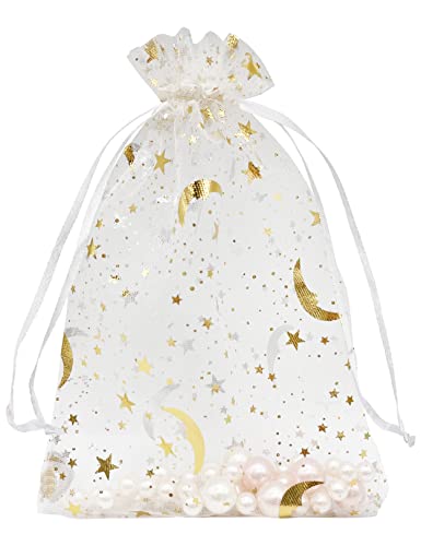 Jexila 100 Pcs White Moon Bags
