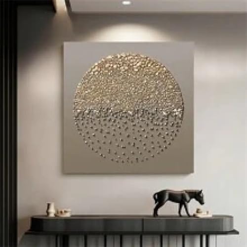 Impression sur toile minimaliste pierre 50x50 cm avec cadre interne pour salon - 2