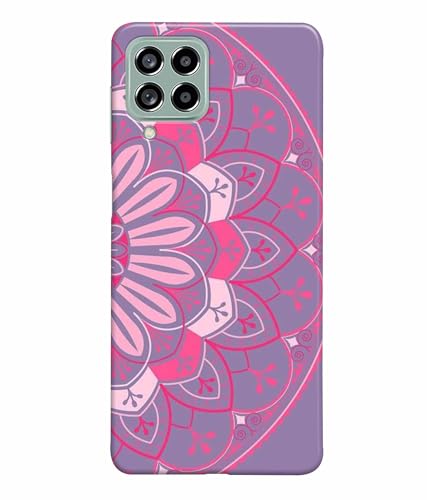 Image of Printed Hard Back Case Cover & Compatible for Samsung Galaxy M53 5G / M536Bzneinu, Samsung M53 5G | Rangoli Painting Art (Multicolor) - D1196