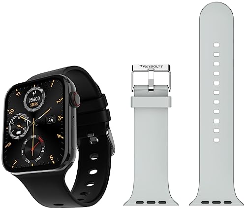 Image of Fire-Boltt Visionary 1.78 inch AMOLED Bluetooth Calling Smartwatch & Removable Adjustable Silicone Strap Compatible Ring (BSW005) Call (BSW014) - Grey, Free Size (WSS005)