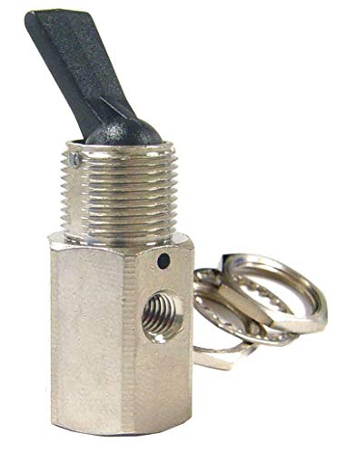 Toggle Valve, NC, Brass, 3 Way