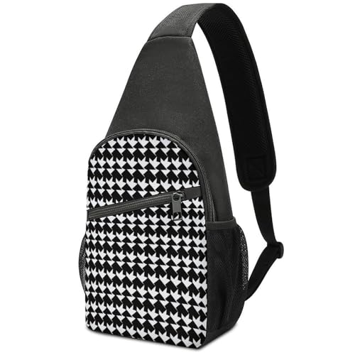 Bolso cruzado deportivo negro para adulto miniatura 1