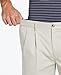 Savane Men's Performance Pleated Chino Pants with Expandable Waist, Stretch Non-Iron (Available, Ultimate Alabaster, 46W x 30L Big Tall