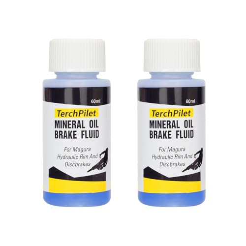 TerchPilet Hochleistungs-Bremsflüssigkeit kompatibel mit Royal Blood Mineralöl 120 ml kompatibel mit allen hydraulischen Scheibenbremssystemen Magura und Felgen