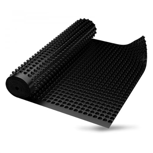 Membrane de fondation 10m2. Rouleau sans bord plat de fixation. 0,5mx20m