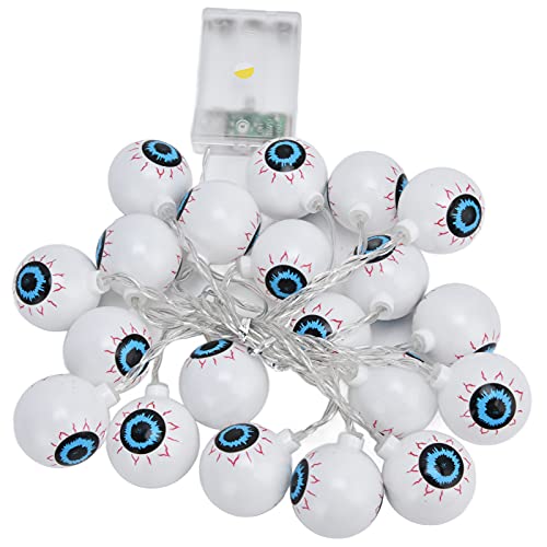 Verdant Touch Guirnalda de luces LED de 20 luces LED con forma de globo ocular fantasma de 10 pies para decoración de dormitorio, festival de Navidad
