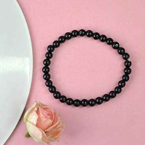 Image of Reiki Crystal Products Certified Natural Crystal Stone Bracelet 6 mm Round Beads for Men and Women | Premium Gemstone Jewellery Collection | Reiki Charged | Multiple Stone Variants Available