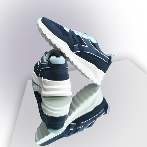 Image of Cruiser Mens Trainers Fashion Chunky Shoes| Lightweight Comfy Breathable Gym Sneakers | Walk Tall in Comfort - Block Heels for Day to Night |Comfortable Sports Footwear Casual (Dexter)
