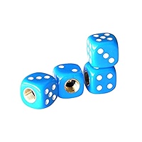 QILISEN Lot De 4 Bouchons De Valve De Pneu Noirs En Alliage D