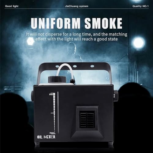 Máquina de humo y neblina de 600 W, 10000 CFM con temporizador y rociado continuo, efecto escénico para Halloween, bodas, discotecas y actuaciones, con control remoto y función DMX miniatura 3