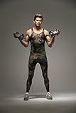 Fringoo Herren Sport Leggings Mehrfarbig – Camo Green - 5