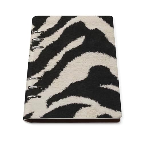 Carnet A5 en cuir rechargeable zèbre pour ne plus perdre vos notes d'affaires