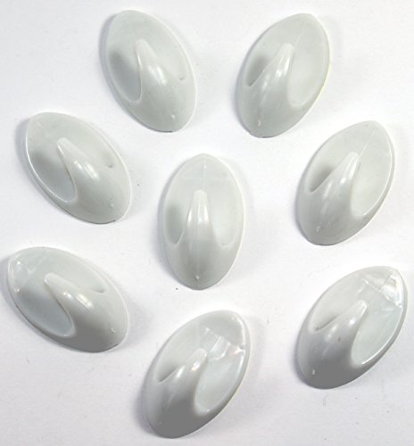 K&B Vertrieb Handtuchhaken weiß Klebehaken Badhaken Küchenhaken Handtuchhalter Wanhaken 292 (48 Stück)