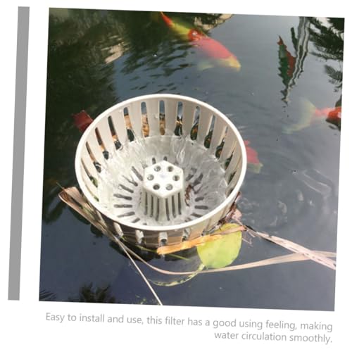 Cesta de skimmer COLLBATH para recolectar hojas y residuos con drenaje integrado 7