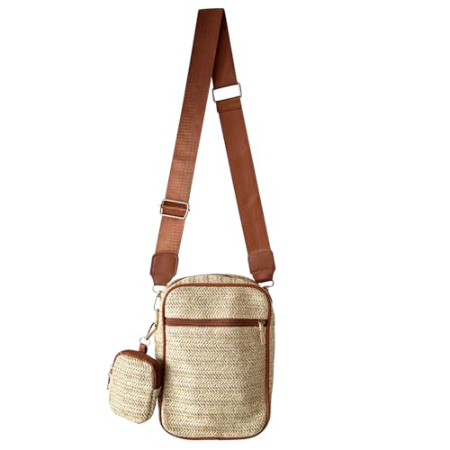 Small Straw Crossbody Bags for Women 2025, Cross Body Small Purses Straw Beach Bags