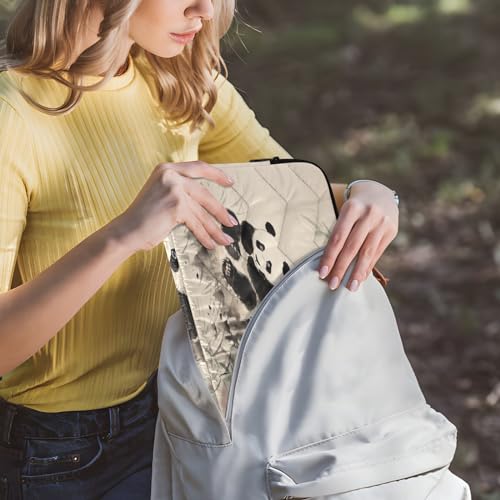 Funda para portátil de 13-14 pulgadas con diseño de panda chino miniatura 6