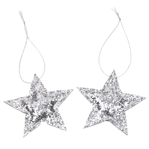 Oblique Unique® 2er Set Anhänger Weihnachten Winter Glitzer...