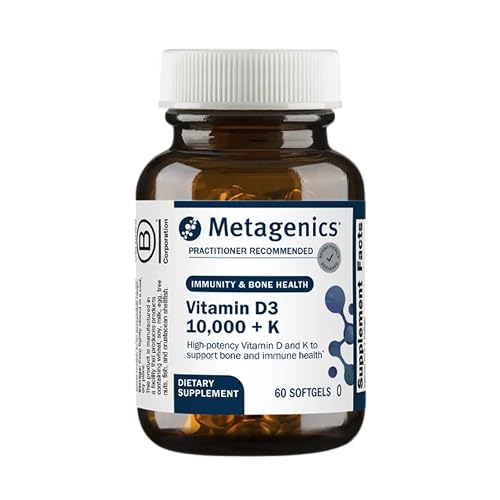 Metagenics Vitamin D3 and Vitamin K2 10,000 IU...