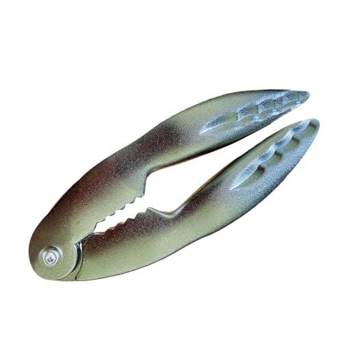 Cooking Tongs for Kitchen Lobster and Crab Set - Heavy-Duty Alloy Seafood Opener, Grade Kitchen Tool for Crab Legs, Lobster Claws, 6-Inch Red Crackers, 2-Pack Small Tongs Food