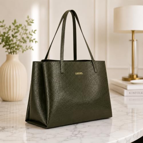 LEEZEL vegan leather tote bag – image 7