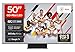 TCL 50Q7C QLED Mini LED Fernseher, 50 Zoll, 4K HDR Premium, Dolby Vision IQ & Atmos, Smart TV mit Google TV, Onkyo 2.0 Sound, 144Hz VRR, AMD FreeSync Premium Pro, HDMI 2.1, AirPlay 2