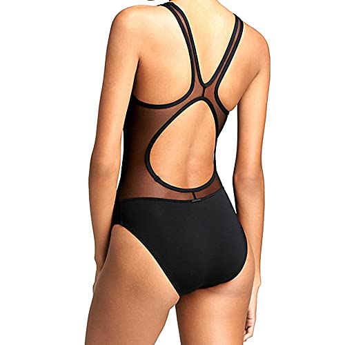 Bikini avec gaze transparente CLSDRZC ensemble de bain noir à dos nu - 4