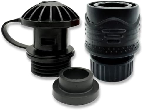 Flush-M Outboard Quick Connect Flush Kit for Suzuki Boat with Cowling Gasket Seal & Red Hose - Compatible with All Suzuki Engines from 25HP - 350HP - UV Stable & Durable Glass Filled Nylon - Black