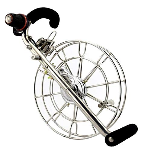 TX GIRL 11 Inch Big Kite Reel Line Winder Stainless Steel Wind Spinners Easy Control Hand Brake Outdoor Toys Kite Flying Fun Accessories (Size : 11 inch) - Thumbnail 2