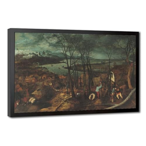 Impression sur toile Bruegel The Gloomy Day cadre suspendre déco bureau