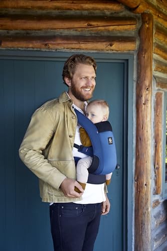 Ergobaby Away Travel Carrier for Babies & Toddlers (5.4-15.9 kg), 2-Position Back Carrier, Midnight Blue - Image 3