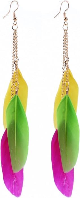 See full amazon price history chart for Via Mazzini Bohemia Beach Style Real Feather Multicolour Dangle Earrings Set For Women And Girls (ER2504) Via Mazzini Bohemia Beach Style Real Feather Multicolour Dangle Earrings Set For Women And Girls (ER2504) (B0CWNYVK8T) Amazon Price History, Amazon Price Tracker