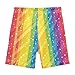 Sletend Rainbow Star Girls’ Comfy Lined Shorts Lightweight & Skin-Friendly Cotton for All-Day Comfort Ideal for Travel Beach or Home Lounging Toddler Sizes