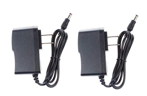 NOYITO AC to DC 5V 1A 1000mA Adapter Charger Converter Power Supply DC Interface 5.5 x 2.5 2.1mm Output Wire Length 4.9ft (Pack of 2)