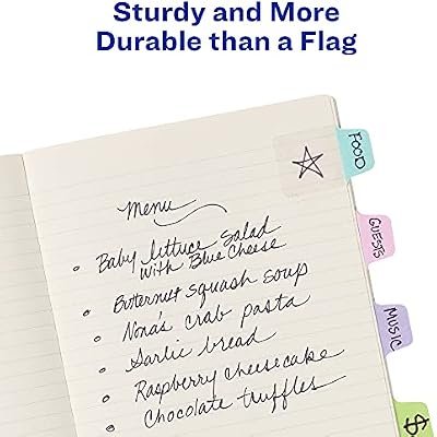 Avery Mini Ultra Tabs, 1 x 1.5, 2-Side Writable, Pastel Colors, 40 Repositionable Tabs, 72 Packs (74761)
