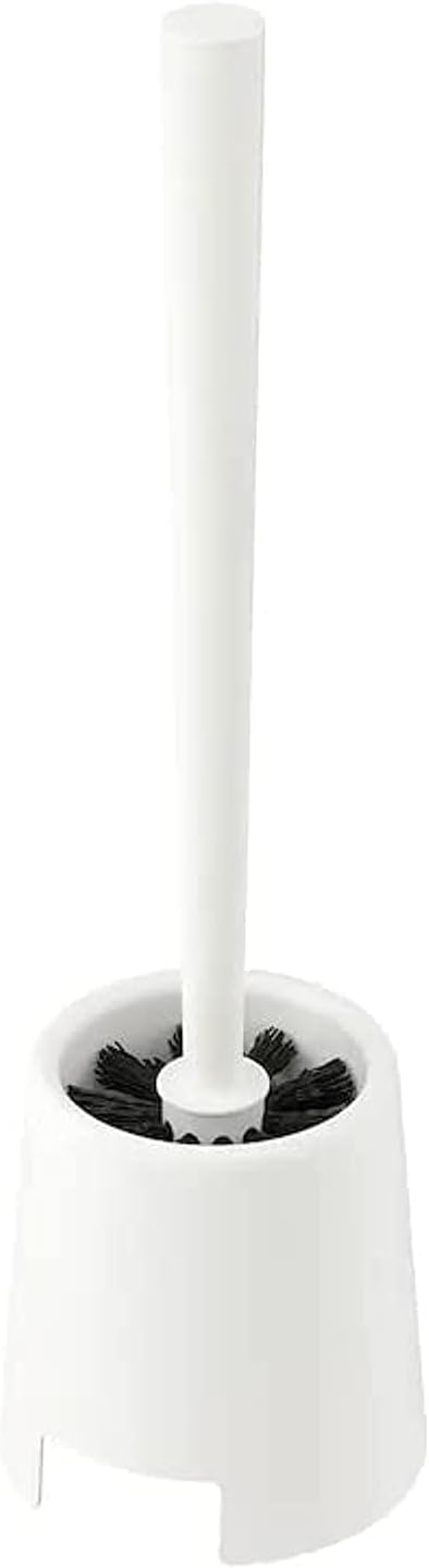 Stainless Steel Bolmen Toilet Brush and Holder, White