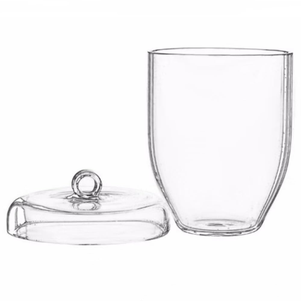 Transparent Quartz Crucible with Lid Used for Scientific Lab Equipment Tool :50/100/20/30/40/50/100/200/300/500/1000ml Option (30ml)