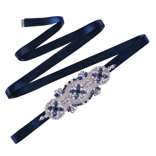 Women's Dress Accessories Wedding Banquet Belt Shiny Crystal Pearl Bridal Belt