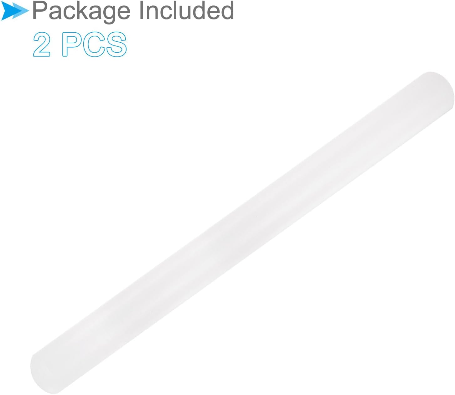 Fondant Rolling Pin, 20" Length, PP Plastic Non-Stick No Handle Fondant Roller Dough Roller - (Applications: for Baking Fondant DIY), 2-Pieces