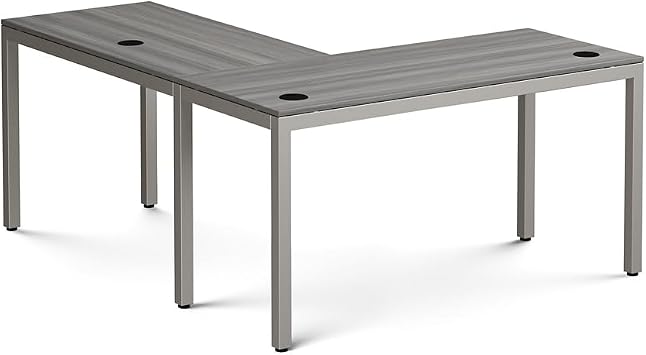 NBF L-Shaped Desk Reversible Workstation for Executive Office, Espresso