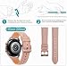 Juaupepo Echtleder Roségold Schnallen Armband Kompatibel Mit Galaxy Watch 3 41 mm, 20 mm Schnellverschluss für Galaxy Watch 7 6 5 4 Classic/42 mm Smartwatch, Damen und Herren