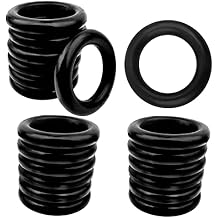 BronaGrand 20pcs Black Natural Wooden Rings Solid Wood Rings Round Smooth Circle Connectors for DIY Crafts Projects Jewelry Making Findings, 55 mm