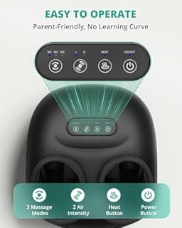 Medcursor Foot Massager Machine with Heat, Deep Kneading Air Compression Feet Massager, Shiatsu Foot Massage for Home or Office Use,Gifts for Women and Men (Dark Grey)