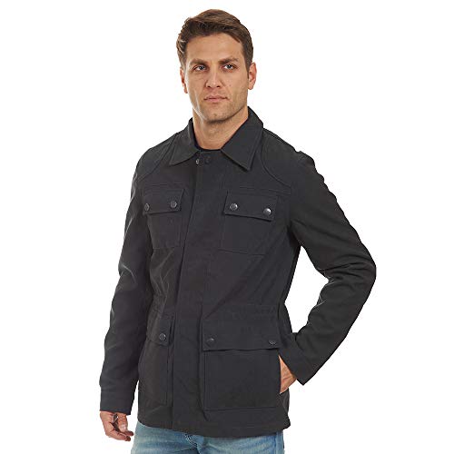 Image of mens Set in Sleeve Zip Front Field Jacket