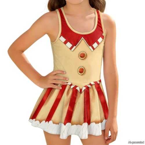Image of KEIAHUAN Gymnastics Leotards for Girls Sleeveless Bodysuit Dance Leotards Performance Costume