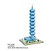 Zenghh Arquitectónicas del edificio Taipei 101 Modelo, Landmark famoso Crafts grande del ornamento 3D, Taipei Financial Center bloques, Diamante miniatura Puzzle Azulejos Juguetes, 338mm Alto, en caja