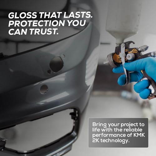 KMK 2205 2K HS Clear Coat Kit – 5L Clearcoat + 2.5L 4725F Fast Hardener – High Gloss Finish – Professional Automotive Paint – Easy Application – Made in Italy