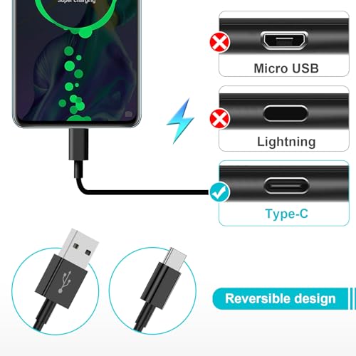 USB C Kabel [ 2Stück 1M] für iPhone 17/16/15, Typ-C-Ladekabel （Schwarz） – Ansicht 2